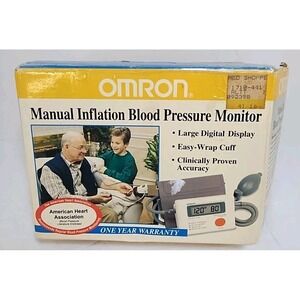 Omron Digital Blood Pressure Monitor Model: HEM-412C Tested And Working